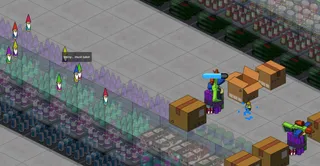 Gnomes advancing on towers, one of them shouting "Shiny, must take!"